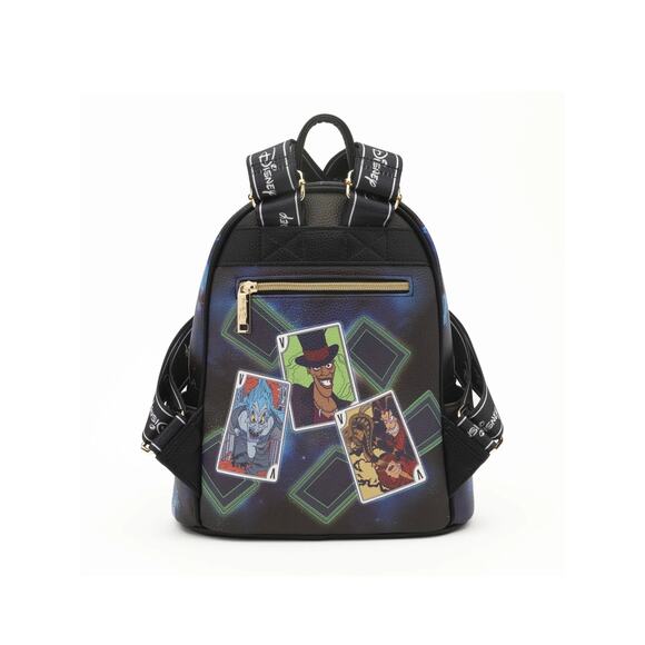 NWT Disney Wondapop Villains Dr Facilier Hades Jafar Pebbled Leather Backpack - Picture 2 of 11
